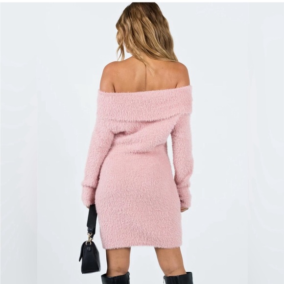 Princess Polly women’s pink Mirrabrook Off Shoulder Mini Dress SIZE L/XL - Picture 9 of 9